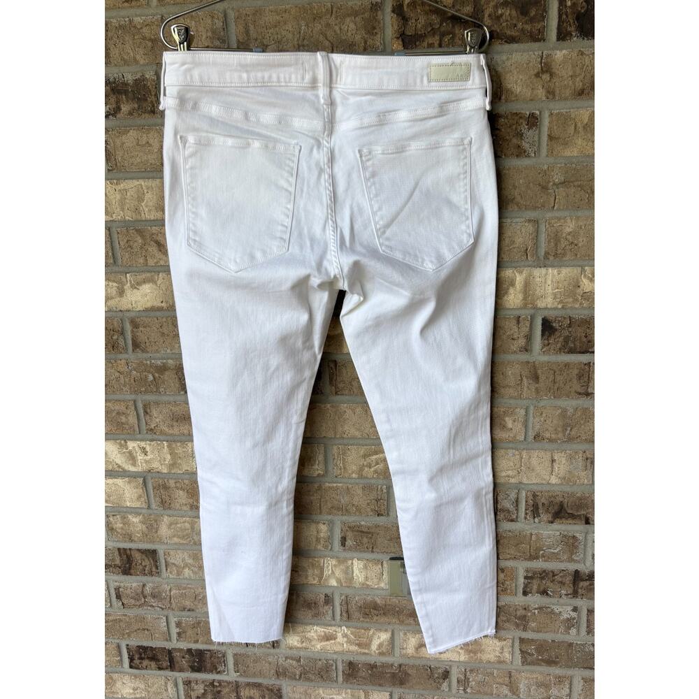 NWT Abercrombie & Fitch Harper Low Rise Super Skinny White Distress Jean 30/10s - Picture 5 of 7